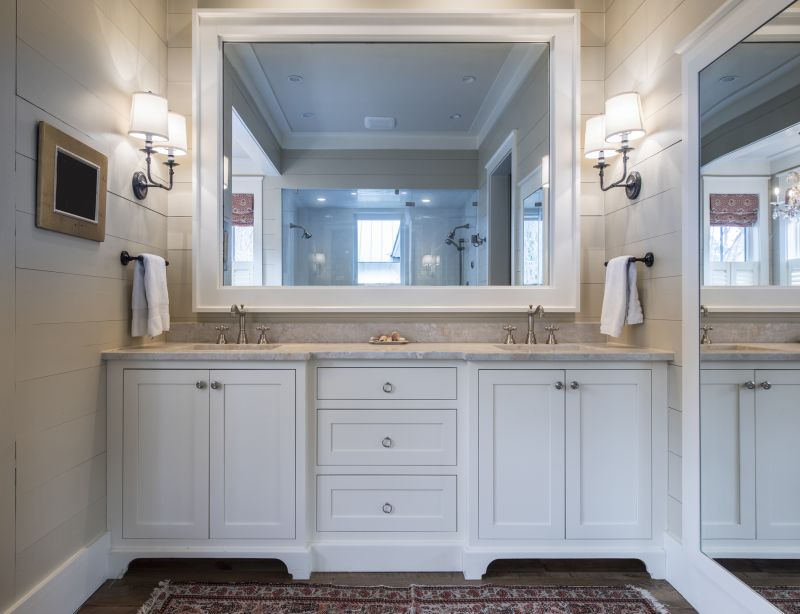 Elegant Vanity with Backlit Mirror